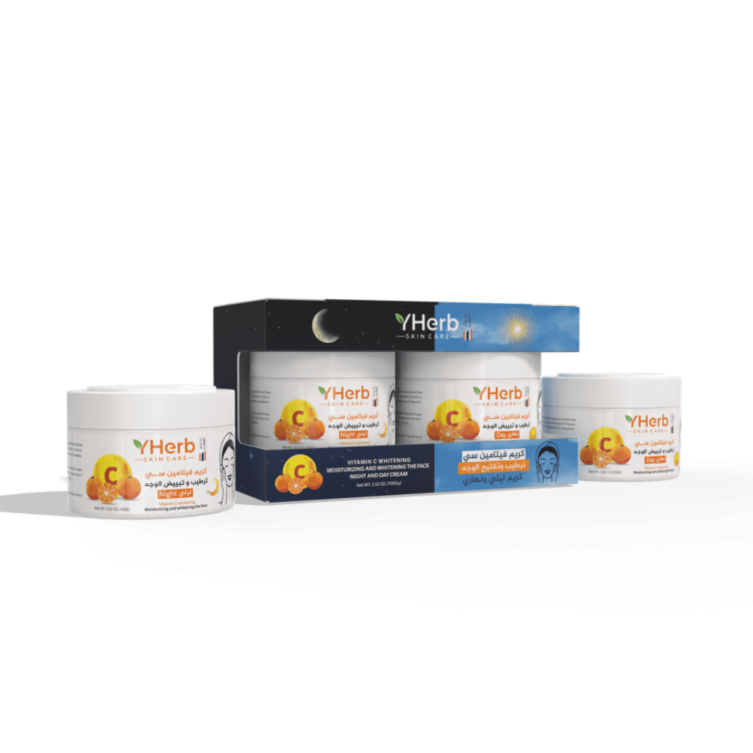 واي هيرب طقم فيتامين سي كريم (نهاري + ليلي)100+100 مل